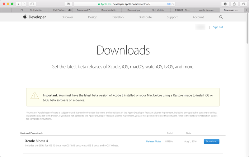 苹果开发者下载Beta版-1