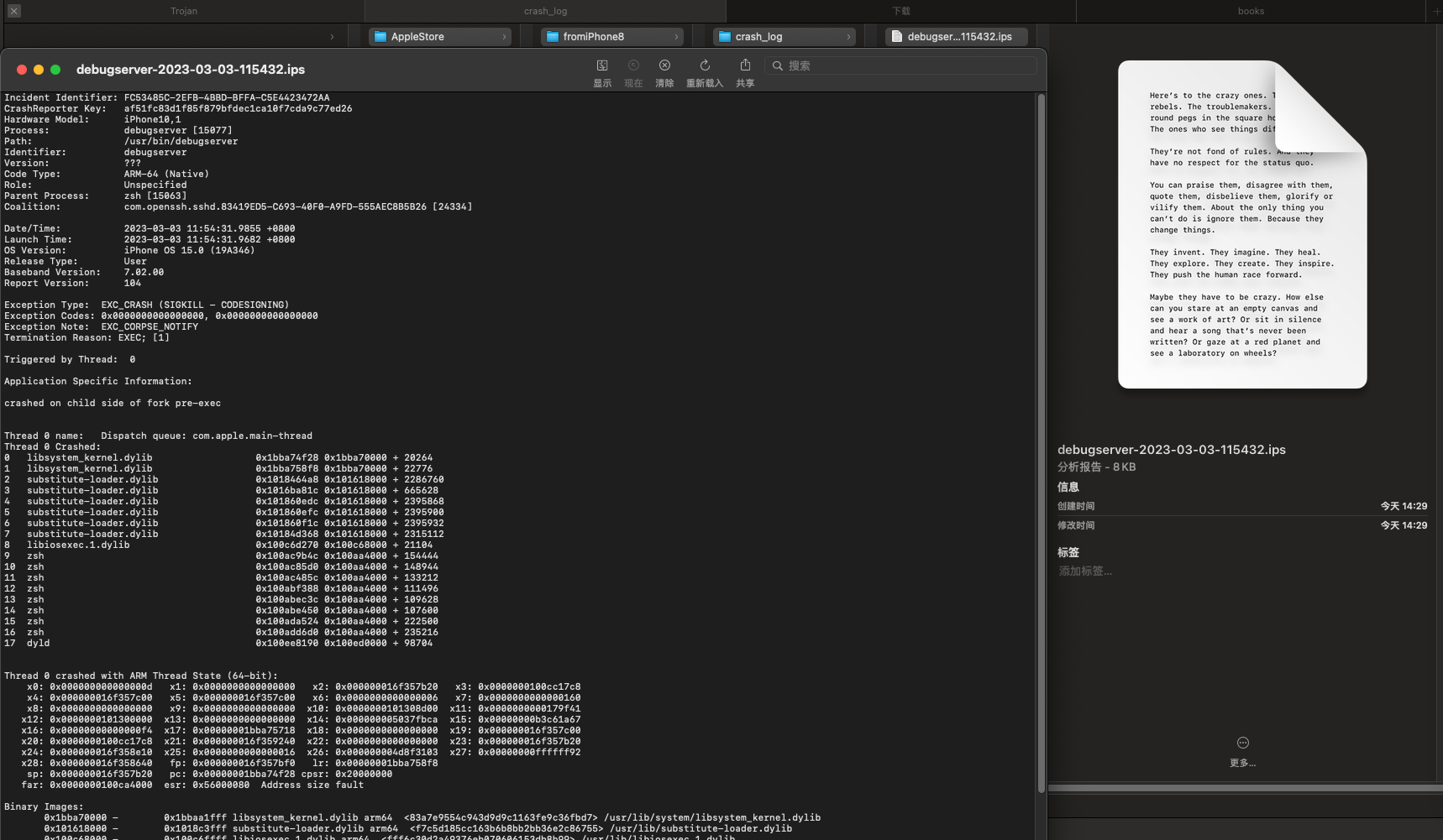 debugserver_ips_detail_sigkill_codesigning