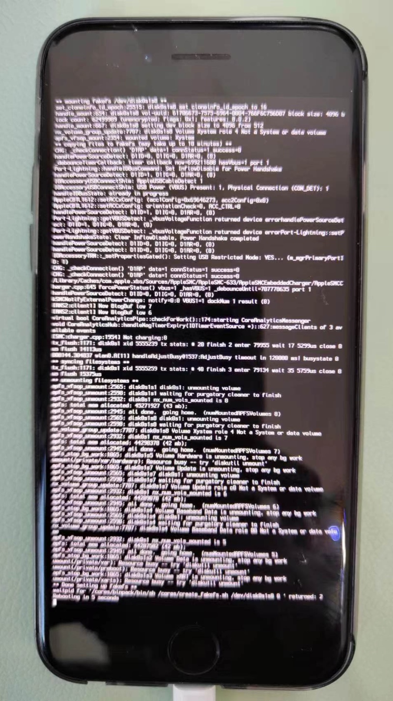 palera1n_jailbreaking_log_rebooting