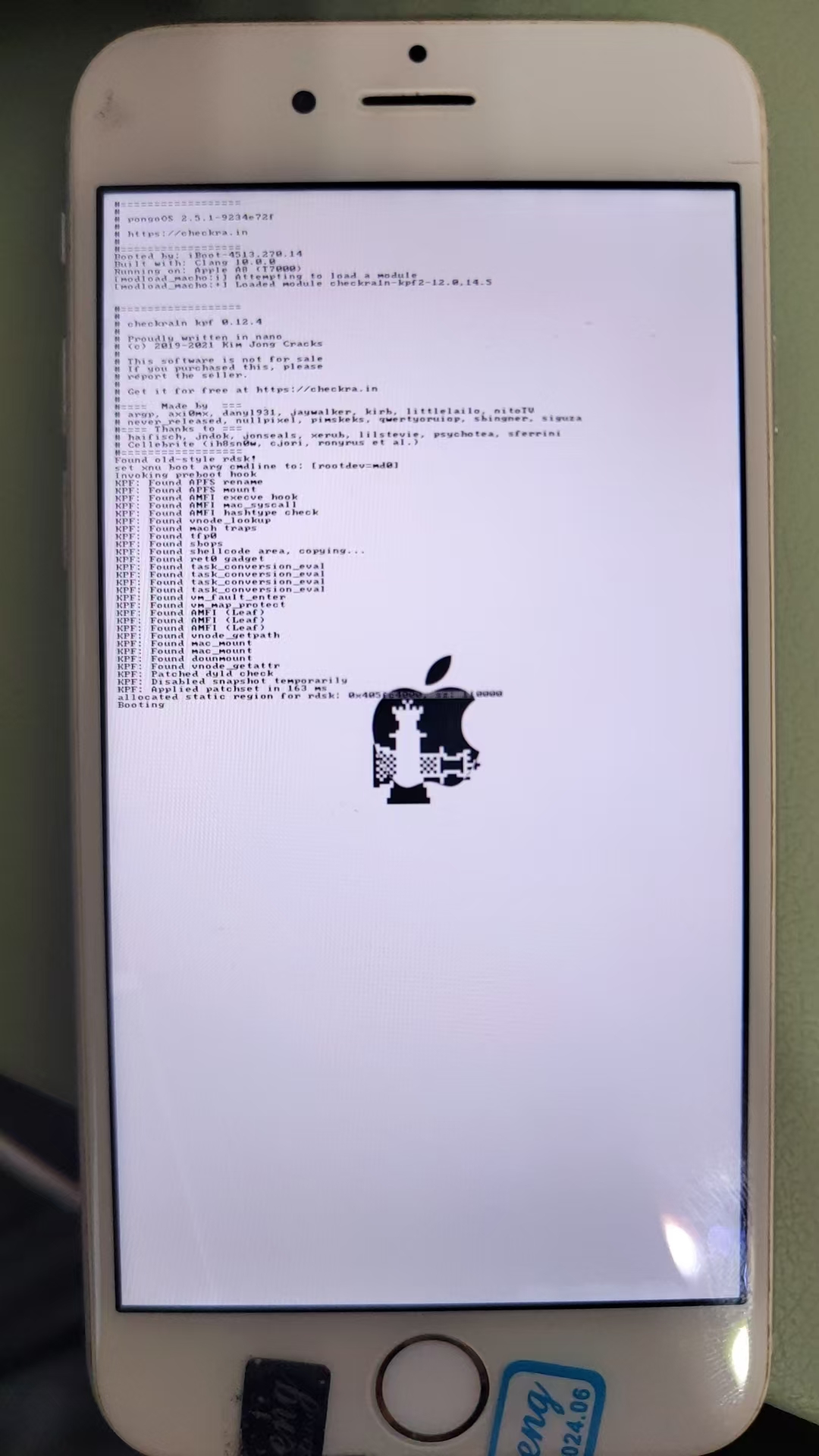 checkra1n_booting_iphone_logs