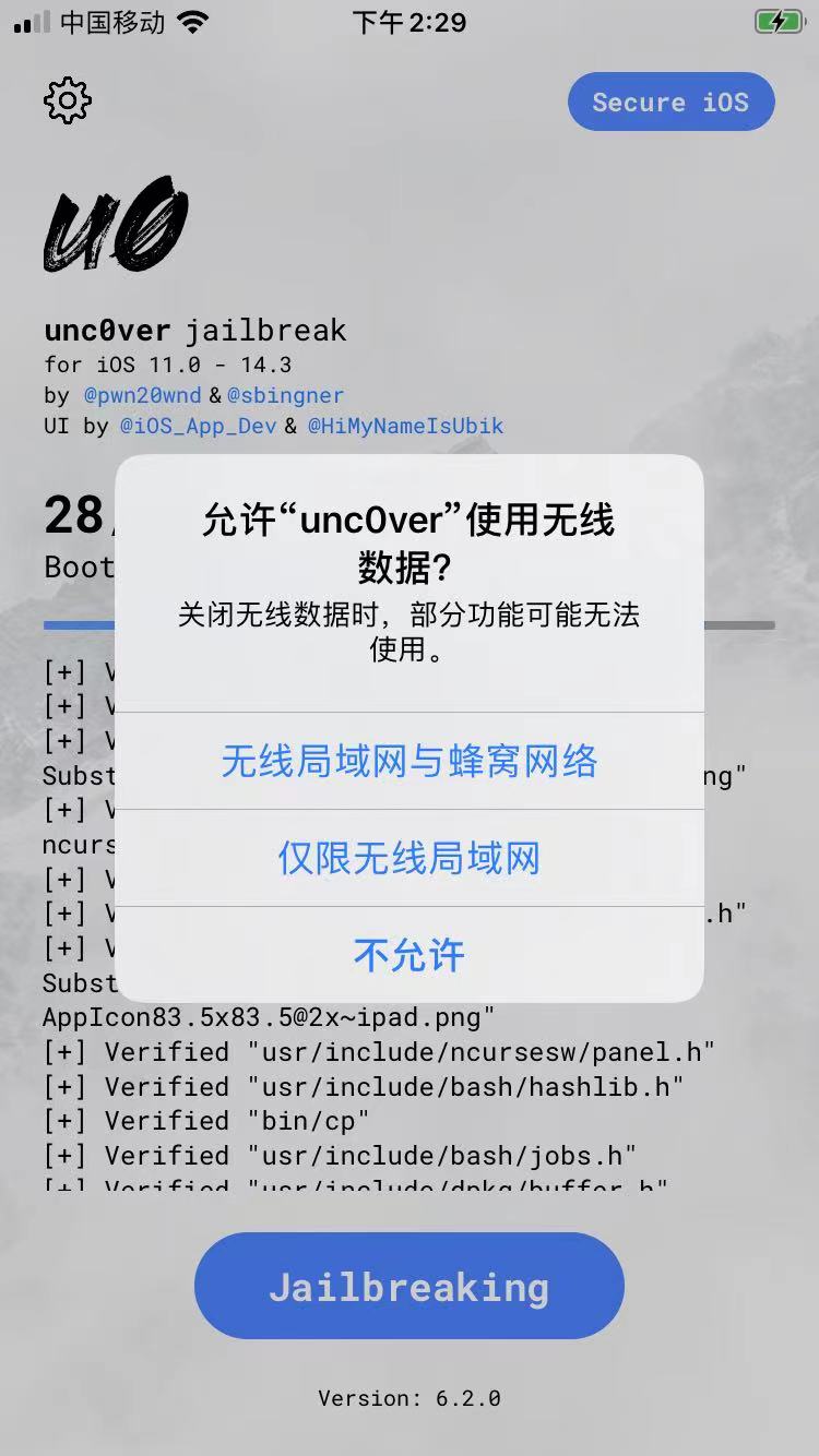 unc0ver_allow_use_net