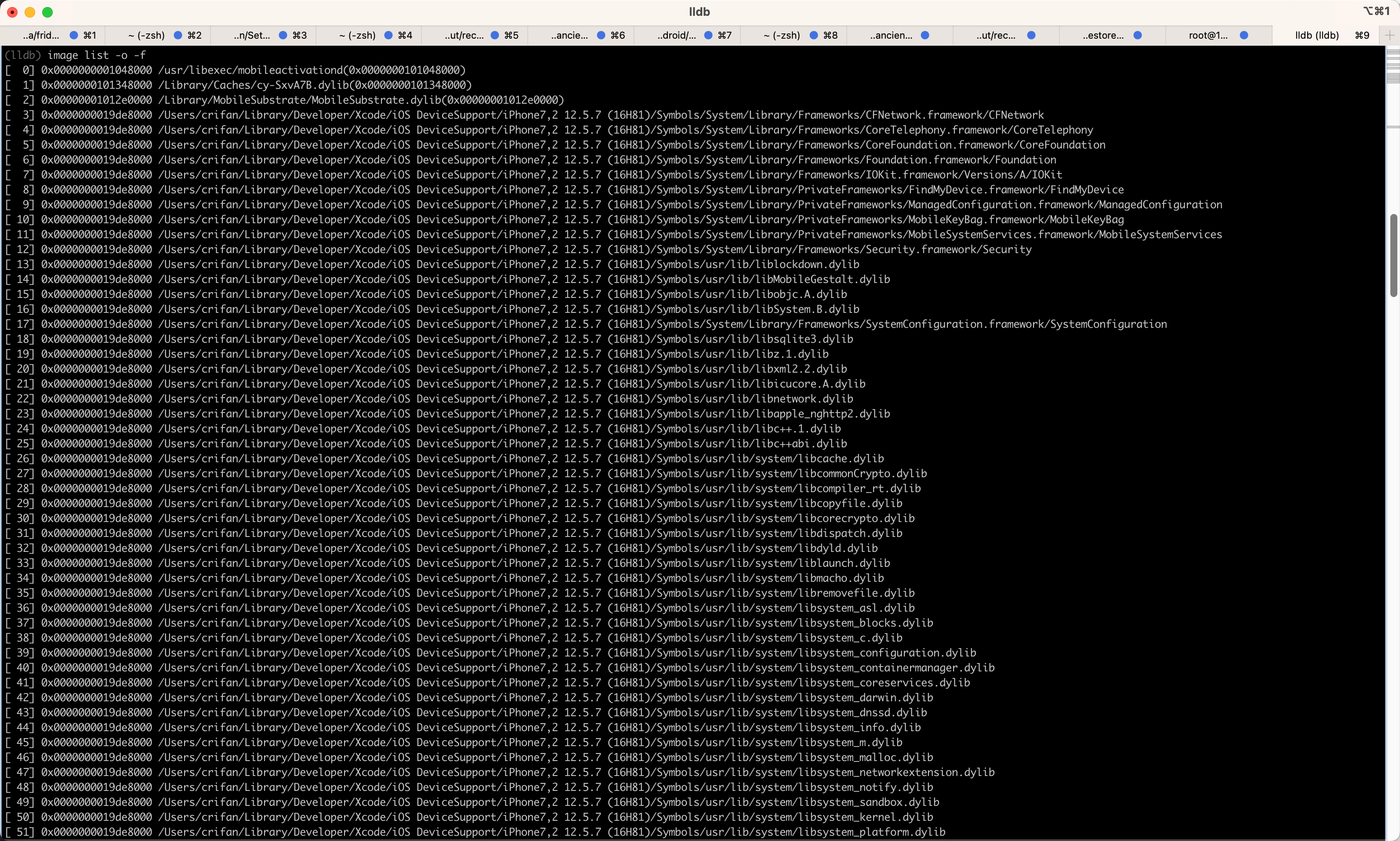 lldb_image_list_mobileactivationd