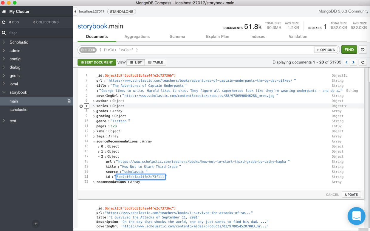 mongodb compass export all collections