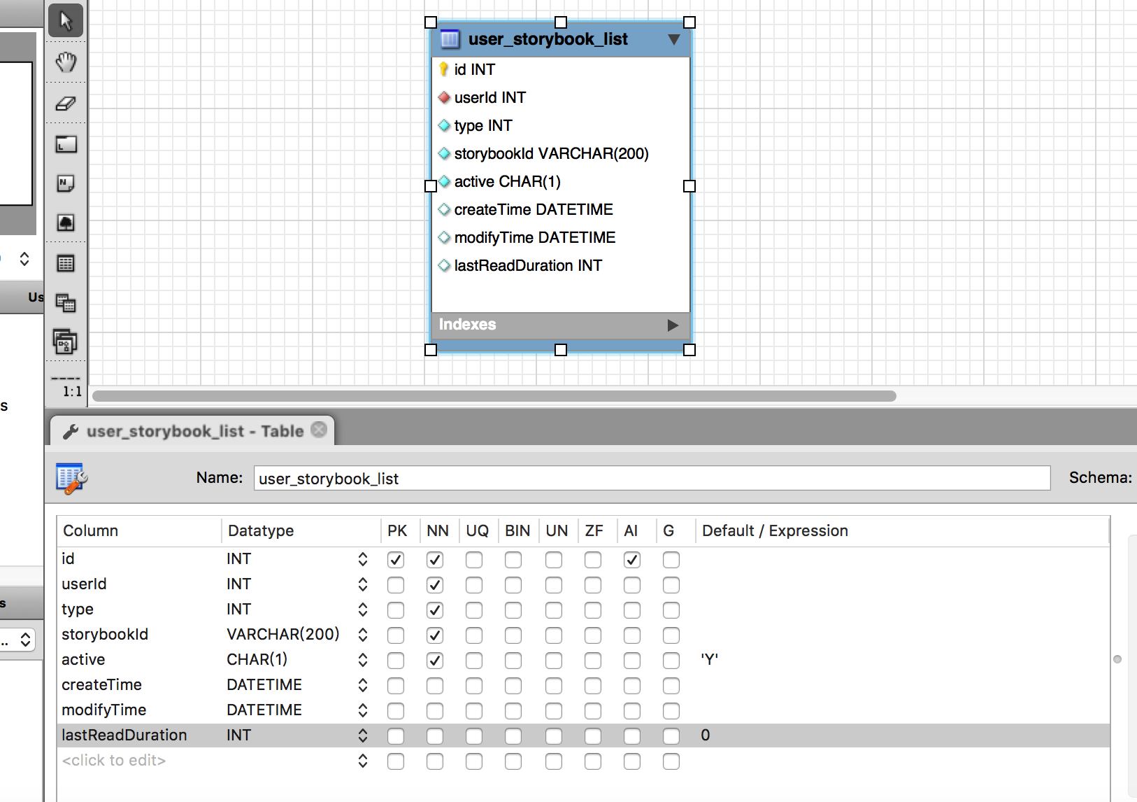 mysql_workbench_design_table