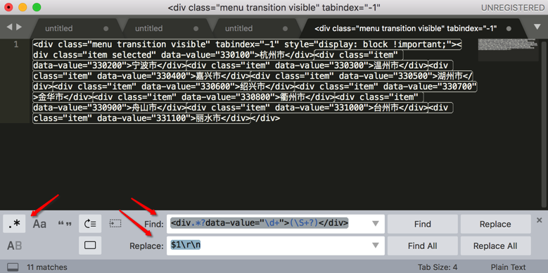 sublime_find_findall